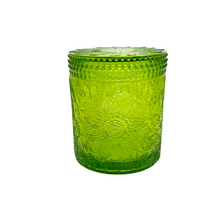 Load image into Gallery viewer, Custom Candle in Lime Green 9 oz. Ziva jar