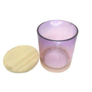 Custom Candle in Pink/Lavender 8 oz. Ombre jar