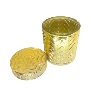 Custom Candle in Yellow Gold 16 oz. Siona jar
